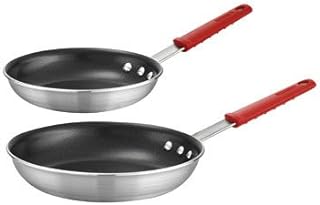 Tramontina Set of 2 Silvertone Aluminum Frying Pans