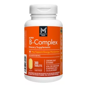 Super B-complex Dietary Supplement Tablets with Biotin