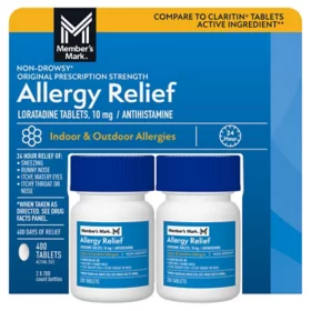 Allergy Relief Loratadine Tablets 10 mg, 400 ct.