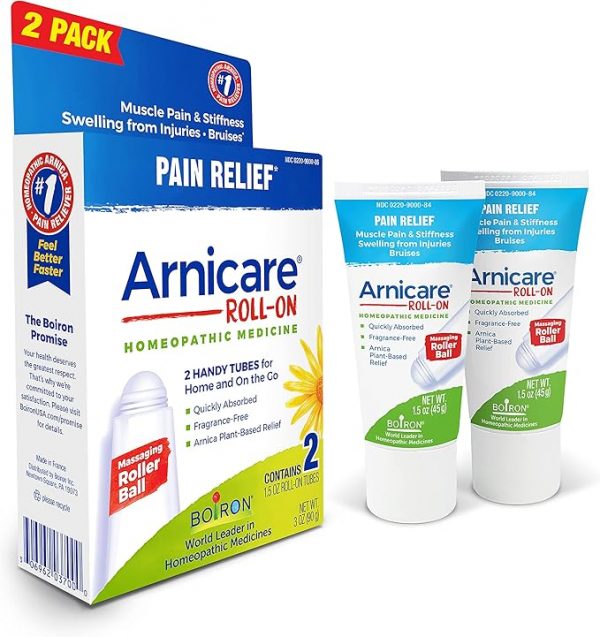 Boiron Arnicare Roll-On for Relief of Joint Pain, Muscle Pain, Muscle Soreness, and Swelling from Bruises or Injury