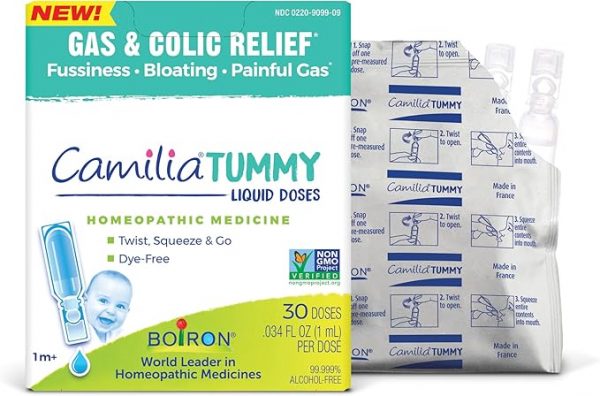 Boiron Camilia Tummy for Colic, Painful Gas, Bloating, & Fussiness