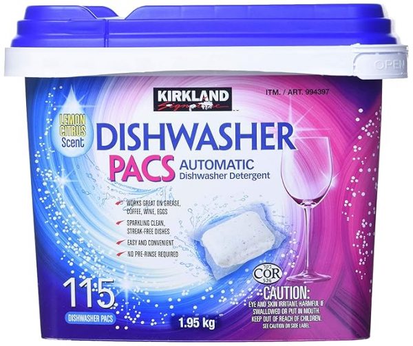 Kirkland Signature Easy to Use, Streak Free Premium Dishwasher
