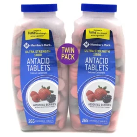 Ultra Strength Antacid Chewable Tablets, Assorted Berry